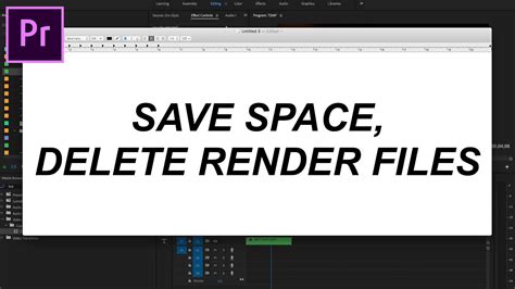 render video premiere pro|premiere pro delete render files.